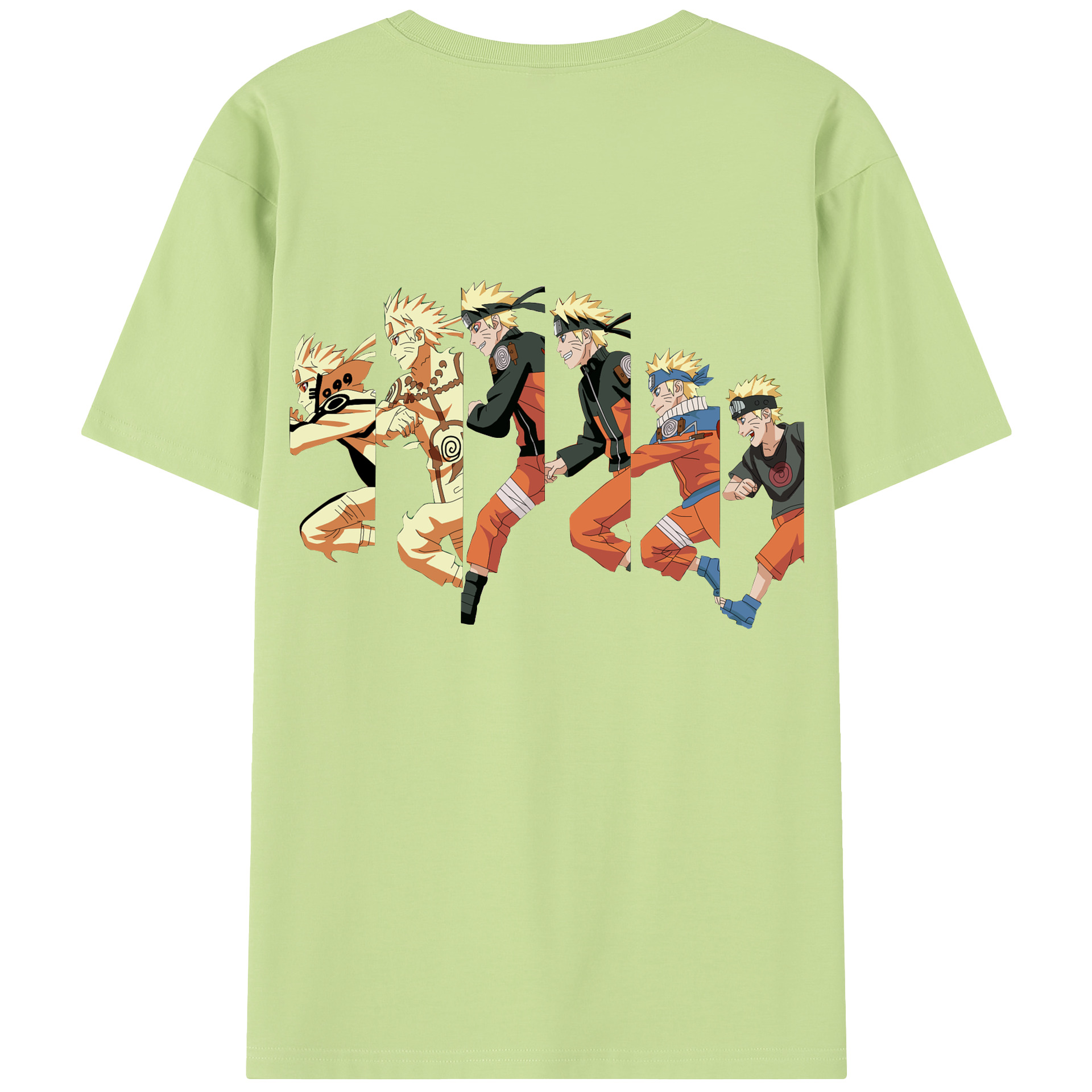 （画像用） NARUTO -ナルト- うずまき ナルト Uzumaki Naruto 綿100％半袖Tシャツ（背面プリント）